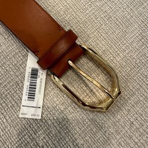 Ralph Lauren men’s leather belt. Size 40. Tan/brown. NWT never worn.